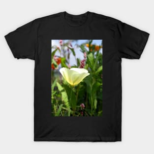 White Linen California Poppy T-Shirt